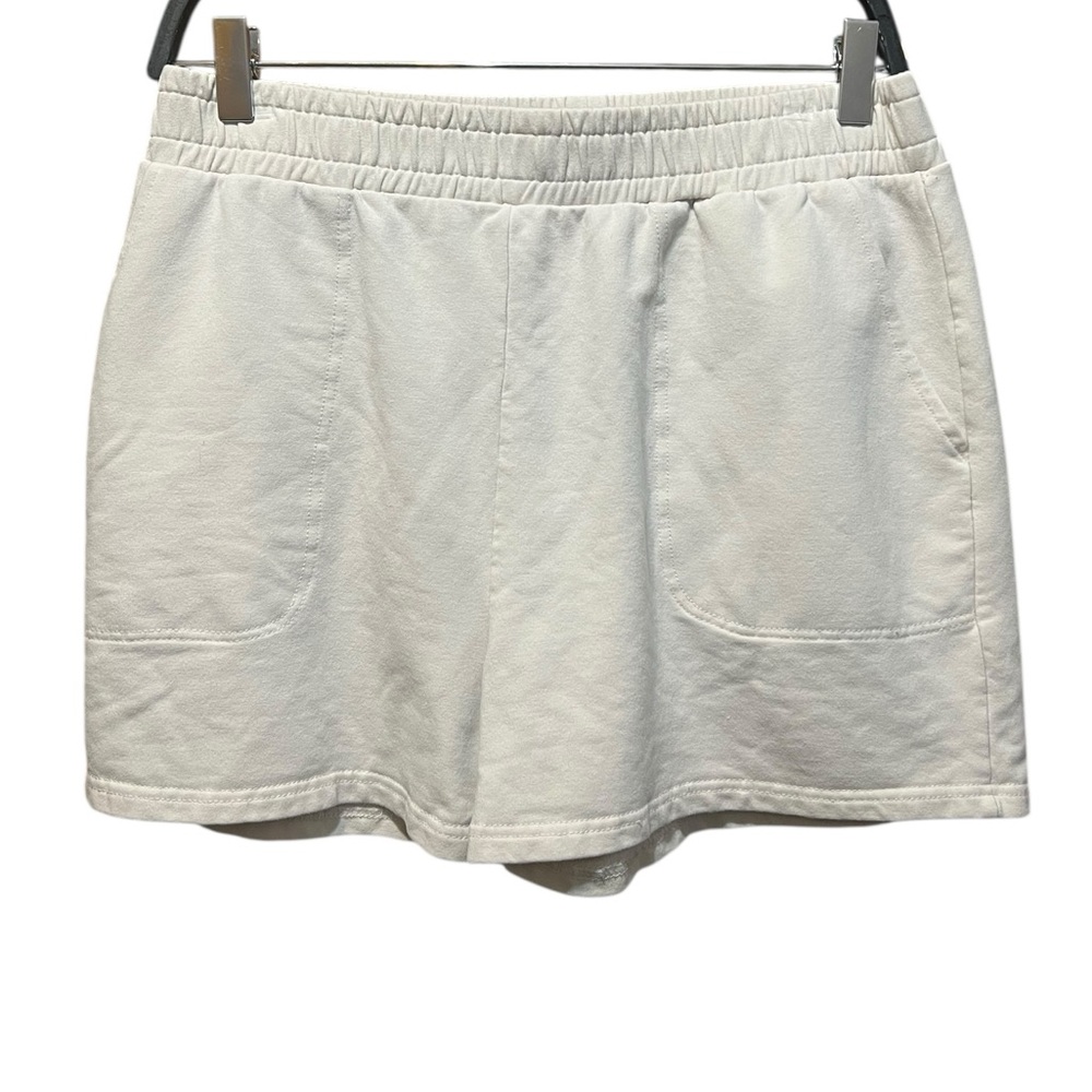 Glyder Vintage Oversized Sweat Short‎ Cream Size Large
